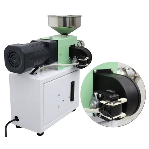Straight Up Solid 3D Printer Filament Recycler Machine With Super Slick Thermal Controls For Big Time Material Savings On Customizable PLA And ABS Plastic Extrusion side view