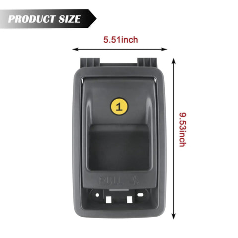 Gray Folding Seat Latch Release Handle For 11 20 Toyota Sienna Backseat Replacement Part, size 9.53x5.51 inches.