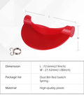 Upgraded Dust Bin Trigger Lever Replacement For V10 V11 V15 SV12 SV14 Gen5 Vacuum Cleaners, red plastic with spring, dimensions displayed