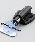 4 Pack Magnetic Push Latch For Cabinets And Drawers Push To Open Easy Access with strong magnetic feature shown