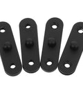4 Pack Heavy Duty Stainless Steel Concealed Door And Window Hinges For Indoor And Outdoor Use shown in black finish
