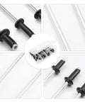 Black Aluminum Blind Rivets Set M2.4 With Burr Free Pull Rod For Quick DIY Furniture And Appliance Fasteners Kit 120 Pcs