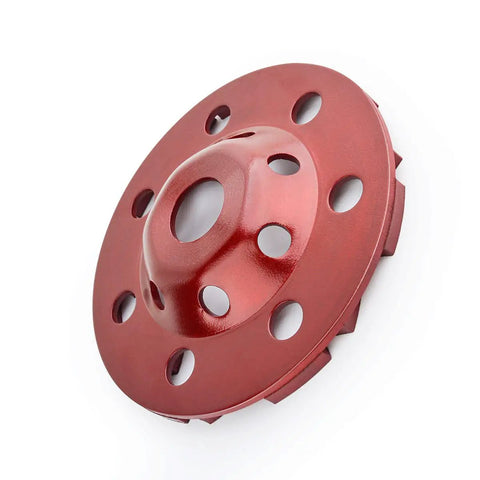 Diamond Grinding Cup Wheel 5 Inch For Angle Grinder Built For Polishing And Cleaning Concrete Granite Stone Marble Cement Masonry Rock This Tough Kickass Performance Delivers Fast Cut And Smooth Finish For Long Life, close-up view