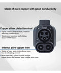 Heavy Duty Ccs1 To Chademoe Ev Charger Adapter shows copper terminals and internal wiring for efficient DC charging.