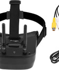 5.8G FPV Goggles with dual antennas and 3 inch screen with cables, RaceBand 40 channel auto search for drones and RC hobbies