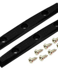 Gem Edition Board Rails Set Of 2 With Screws Black Onyx Colorway for Fingerboards Made in the USA by Fingerboarders 36mm length