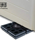 Heavy Duty 4 By 4 Inch Three Quarters Inch Thick Waffle Vibration Isolation Pads Set Of Four for HVAC systems placed under unit