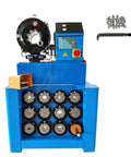 Built Tough 220V Electric Hydraulic Hose Crimping Machine With Thirteen Alloy Steel Die Sets For Rubber Hose Fitting.