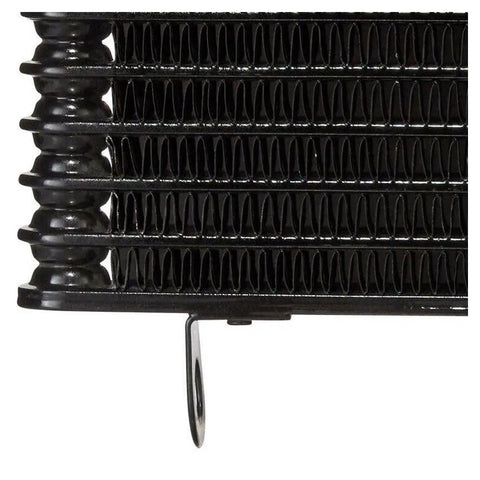 Top Grade Transmission Oil Cooler For Honda Civic And Accord 2003 To 2007 Engine Swap Ready 1.7L 2.4L 3.0L Replacement Part Number Fitment Guaranteed For Maximum Cooling Performance black finned cooler close-up
