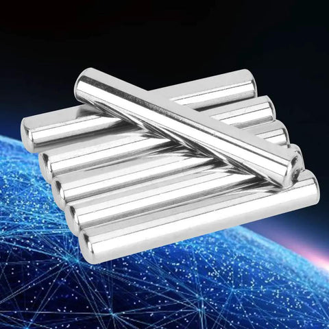 Six Pack Stainless Steel D Shaft Rods 40mm By 6mm Heavy Duty Metal Rods for toy cars gear axles robotics and industrial machinery