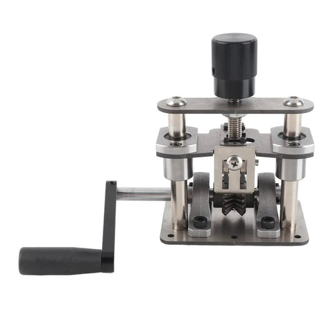 Heavy Duty Stainless Steel Wire Stripping Machine for Electric Drills with hand crank and robust build quality for tough jobs.