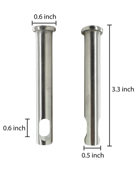 Stainless Steel Heavy Duty Security Pin Lock For Gate Opener Systems 12mm Solid Pin Replaces Rear Clevis Pin In All Gate Opener Kits