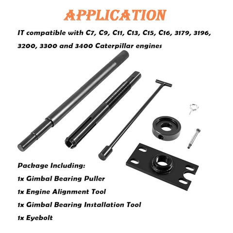 All In One Gimbal Bearing Installer Kit With Puller Remover And Engine Alignment Tools For Mercruiser Alpha Alpha 1 MR Bravo Volvo OMC Cobra And Yamaha Sterndrive 89 92 Easy Install And Precise Alignment Pro with tools displayed