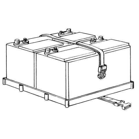 Dual Battery Holder Tray For Boats That Snugly Holds Two 27 Series Batteries In Tight Spaces With A Quick Release Buckle For Easy Install And Removal No Fuss USCG And ABYC Compliant Black