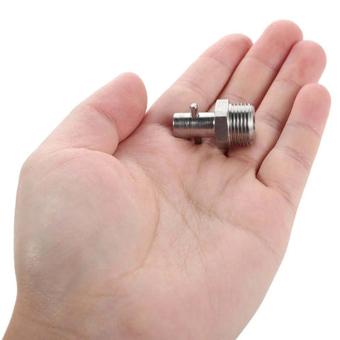 3pcs Stainless Steel Button Head Grease Zerk Fitting Kit For Hydraulic Cylinder Semi Truck Fleet Auto Repair Marine Workshop Industrial Machinery Oil Lube Needle Gun Attachment Coupler Tool Must Have Gear Up. stainless steel button head fitting in hand