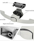 Push Button Cabinet Latch For Drawers And Doors Easy Install Furniture Hardware with chrome finish and lock catch
