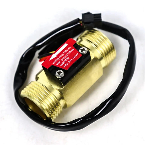 3/4 Inch Brass Copper Magnetic Flow Meter For Water Pumps With 4 20mA Sensor And Liquid Flow Switch All In One HD B10 G Thread High Precision Flow Rate Monitor Industrial Grade Plug And Play