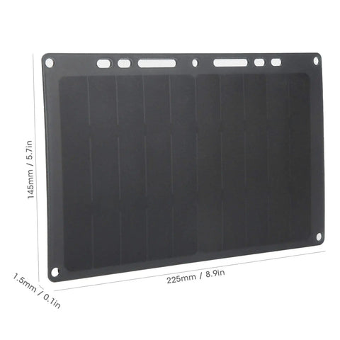6V 10W Monocrystalline Solar Panel Charger With 1700mAh Output Portable USB Power Bank IP65 Weatherproof Outdoor Ready for camping
