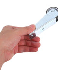 Hand holding one piece of 2-Pack Sliding Door Bottom Wheels With Rubber Casters, Upgraded Load-Bearing Anti-Sag Track Rollers