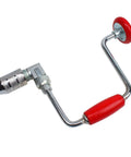 Hand Crank Brace Drill 12.8 Inch With 4 Jaw Chuck For Square End Bits Only Old School Woodworking Tool for DIY Carpenters