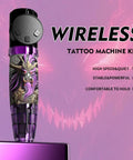 Wireless Tattoo Pen Kit For Beginners With 10 Needles And 7 Ink Colors All In One Tattoo Machine Set Portable Pro Grade Tattoo Supplies Easy Grip Wireless Design For Smooth Precise Tattoos featuring dragon design on handle