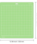 Gwybkq cutting mat, 12x12 inch, green grid with white markings, self-adhesive non-slip surface