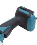 Close-up of the handle and battery pack of Hassle-Free 4V Cordless Electric Scissors With Safety Guard for crafters.