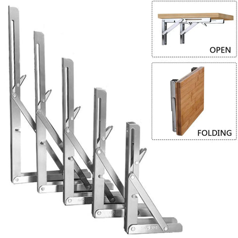 White 2 Pack Folding Shelf Brackets Legit Heavy Duty Metal Right Angle Wall Float Support Tough As Nails Construction!