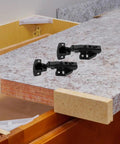 Full Overlay Concealed Cabinet Door Hinges With Soft Close Damping Stainless Steel Self Closing Hinges for kitchen installation.