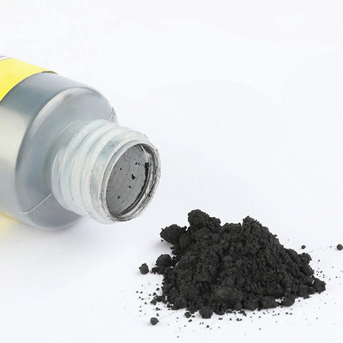 Close-up of Graphite Powder Lubricant 60ml Set For Cars And Locks 3 Pack No Dust Long Lasting Formula with loose powder visible