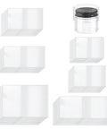 Clear PVC Heat Shrink Bottle Band Kit With 1200 Pieces In Six Sizes 1.37 Inch 1.50 Inch 1.80 Inch 1.90 Inch 2.20 Inch And 2.40 Inch Perforated Shrink Bands For Bottles Jars Cans And Lip Gloss Packaging