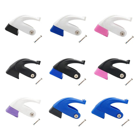 Universal Inline Skate Brake Pad Kit in assorted colors with pre-installed fixing screws, tough rubber build, black finish for everyday use.