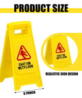 Ultimate Boss Set Of 12 Mini Wet Floor Signs Rad Tiny Yellow Caution Sign For Safety Fun And Doll Play With Durable Plastic Warning Tags Game Changer Value, 1.57 inch tall wet floor sign.