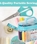 40 Colorful Spools Of Polyester Sewing Thread In A Portable Gift Box Kit For Beginners And Travelers Emergency Repairs On The Go With Basic Accessories Like Needles Bobbins Thimble And Quick Guide For Easy Start