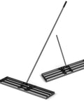 Heavy Duty Lawn Leveling Rake With 67 Inch Long Ergonomic Handle, 42 By 10 Inch Landscape Rake for Soil and Garden