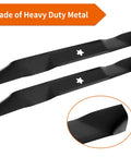 21 Inch Mulching Mower Blades For Husqvarna Poulan Pro Craftsman 42 Inch Deck Replacement heavy duty metal blades in packaging
