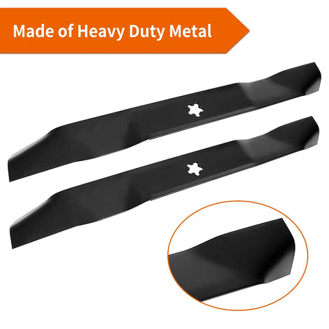 21 Inch Mulching Mower Blades For Husqvarna Poulan Pro Craftsman 42 Inch Deck Replacement heavy duty metal blades in packaging