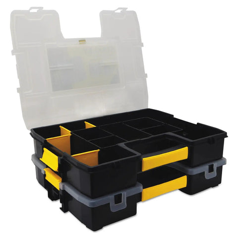 Sortmaster Junior Organizer Yellow Stackable Tool Organizer With Removable Dividers