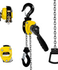 Quarter Ton Chain Hoist With 550 Lbs Capacity And 10 Ft Lift Manual Lever Come Along Hoist With Alloy Steel G80 Chain