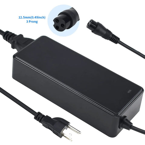 54.6V 2A Electric Scooter Charger For 48V Li-Ion Batteries, 120W Power Supply With GX16 M16 3 Prong Connector