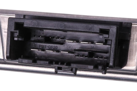 Close-up of GM Genuine Parts 13510484 Multifunction Power Supply Converter for Vehicle Electrical Systems showing connector detail.