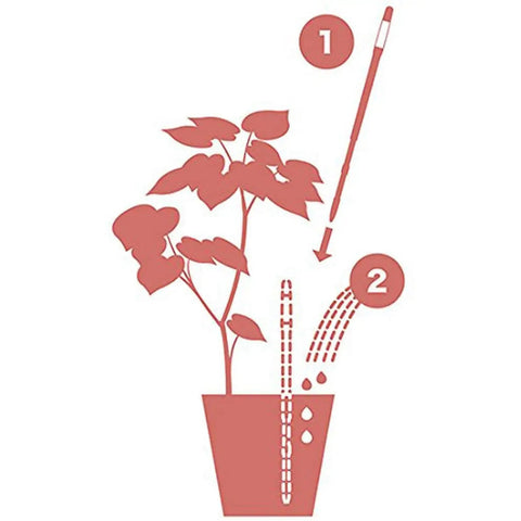 Large Green Sustee Aquameter Leave In Soil Moisture Sensor Pen Set Of 4 For 6 To 12 Inch Plant Pots With Continuous Readings Ideal For Indoor And Outdoor Plants, diagram in potted plant