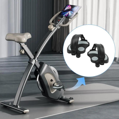 Pair Of Exercise Bike Pedals With Straps For Indoor Cycling And Stationary Or Recumbent Bikes 9 16 Inch Spindle Replacement Pedals