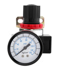Industrial Grade Pneumatic Pressure Regulator Valve For Compressors With G3/8 Inch Port And Dual Scale Gauge close-up
