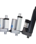 Three Heavy Duty Linear Actuator Electric Motor 12V Or 24V DC with varying stroke lengths for reliable automation.