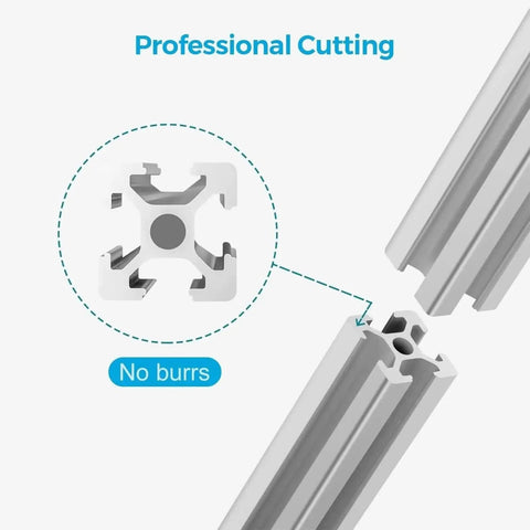Cool 20X20mm T-Slot Aluminum Extrusion Profile 4pcs Anodized Linear Rail showing professional cutting with no burrs.
