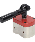 Heavy Duty On Off Magnetic Clamp With Six Hundred Pound Holding Power, Pro Grade Four Square Base Fixture Block