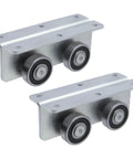 Beefy Heavy Duty Sliding Door Rollers 4 Wheel Trolley For Barn Or Shed Replacement Fits 50mm Wide Strut Channel 1.97 Inch Track