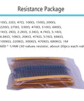 Resistance Package from All In One Electronic Component Kit With 1390 Pieces Including LED Diodes and Transistors in Handy Box