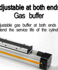 Rock Solid OSP Rodless Cylinder Pneumatic Actuator Featuring Mechanically Jointed Rig Double Acting Workhorse Glides Smooth Over 800Mm Strokes For Pro Shop Applications with adjustable gas buffer.